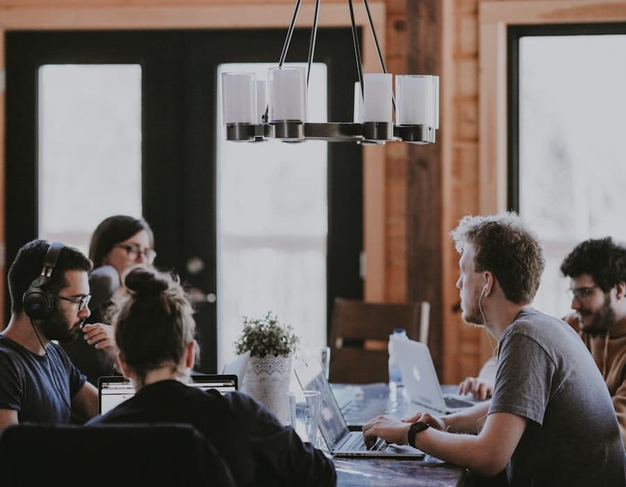 The SMART HEALTH team planning around a table